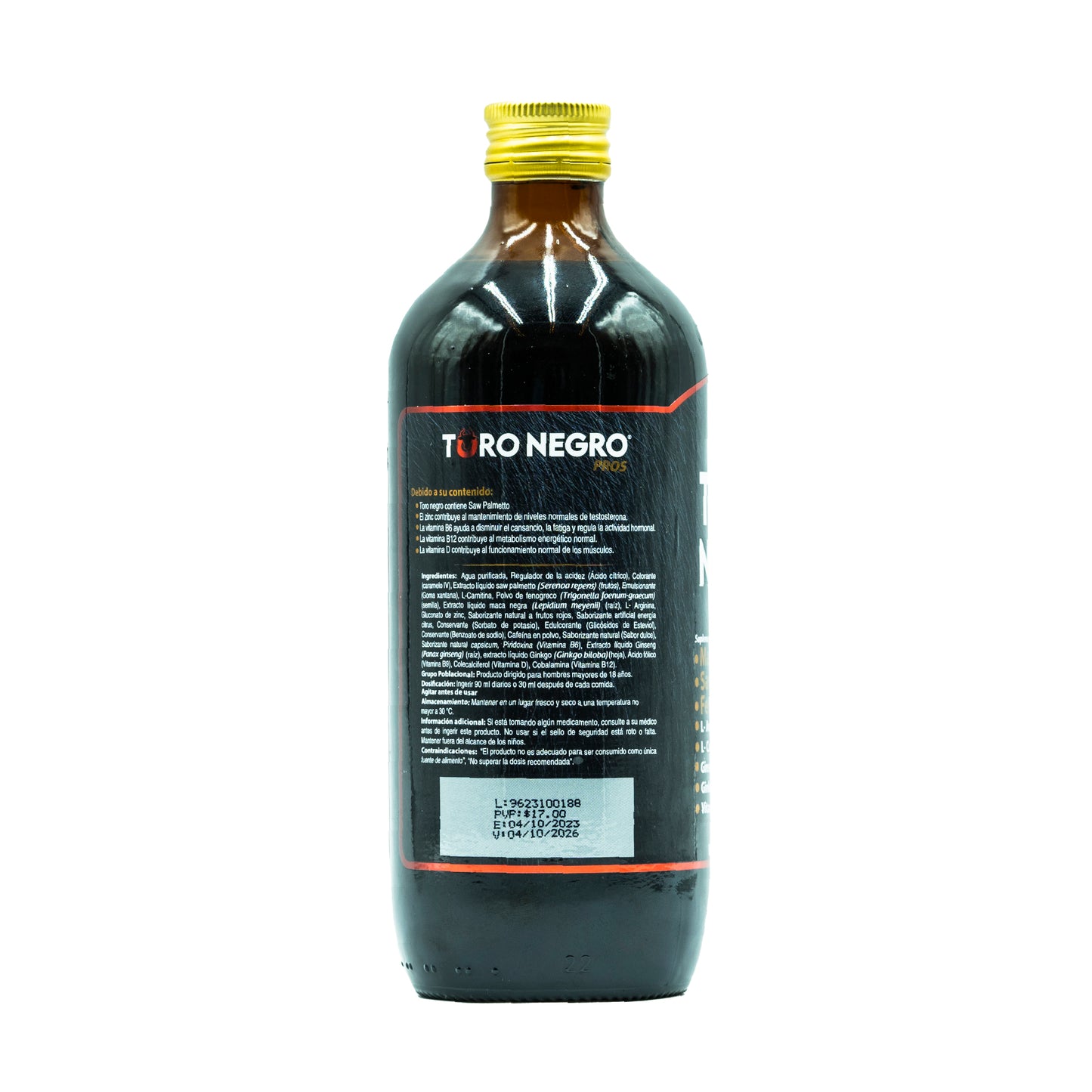 TORO NEGRO BEBIBLE